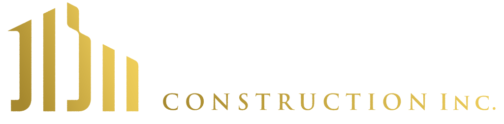 The logo for construction inc. is a gold logo on a white background.