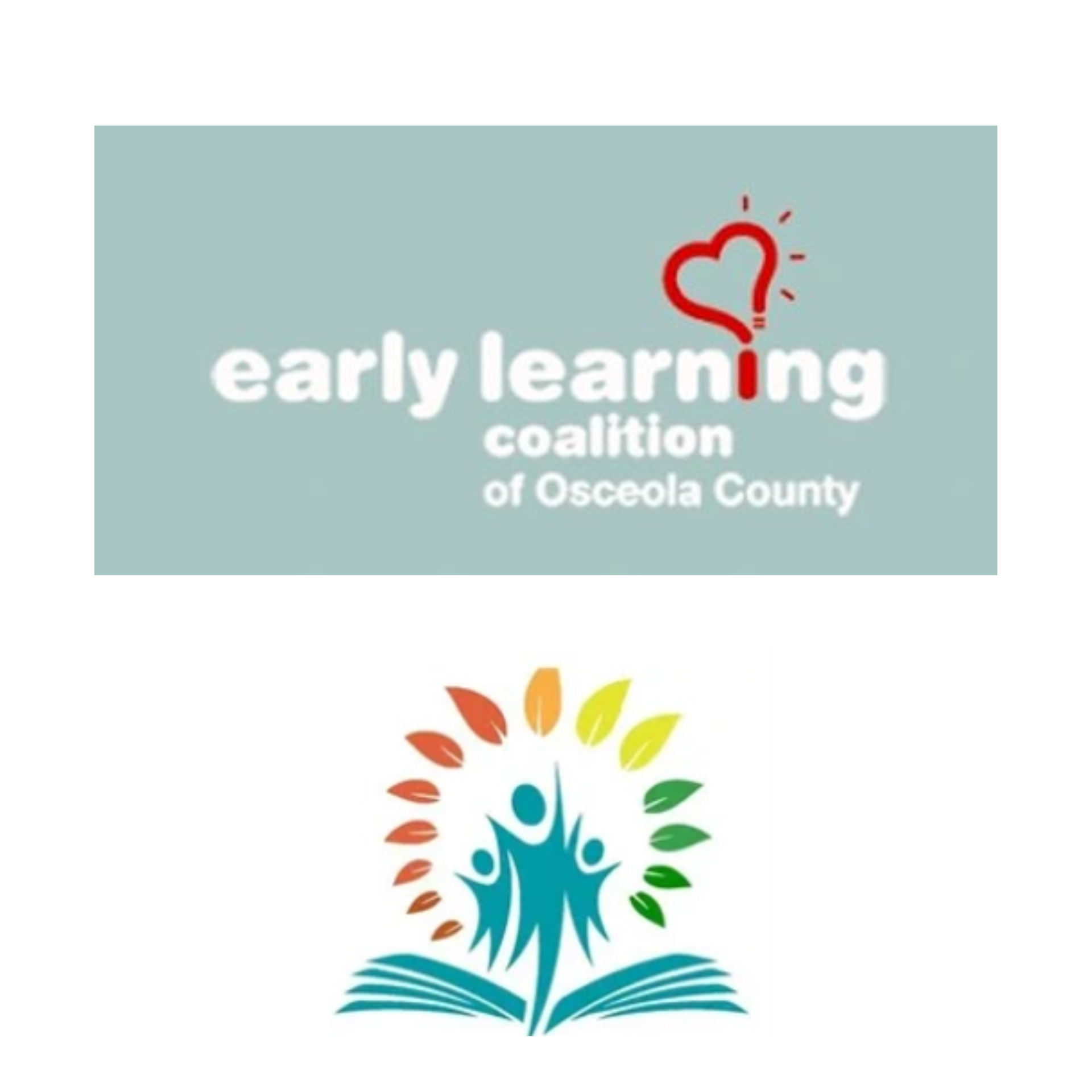 A logo for the early learning coalition of osceola county