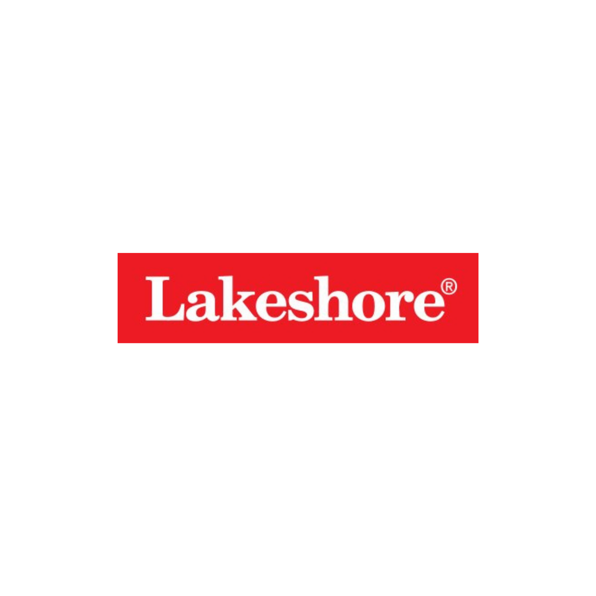 Logo of Lakeshore: white text