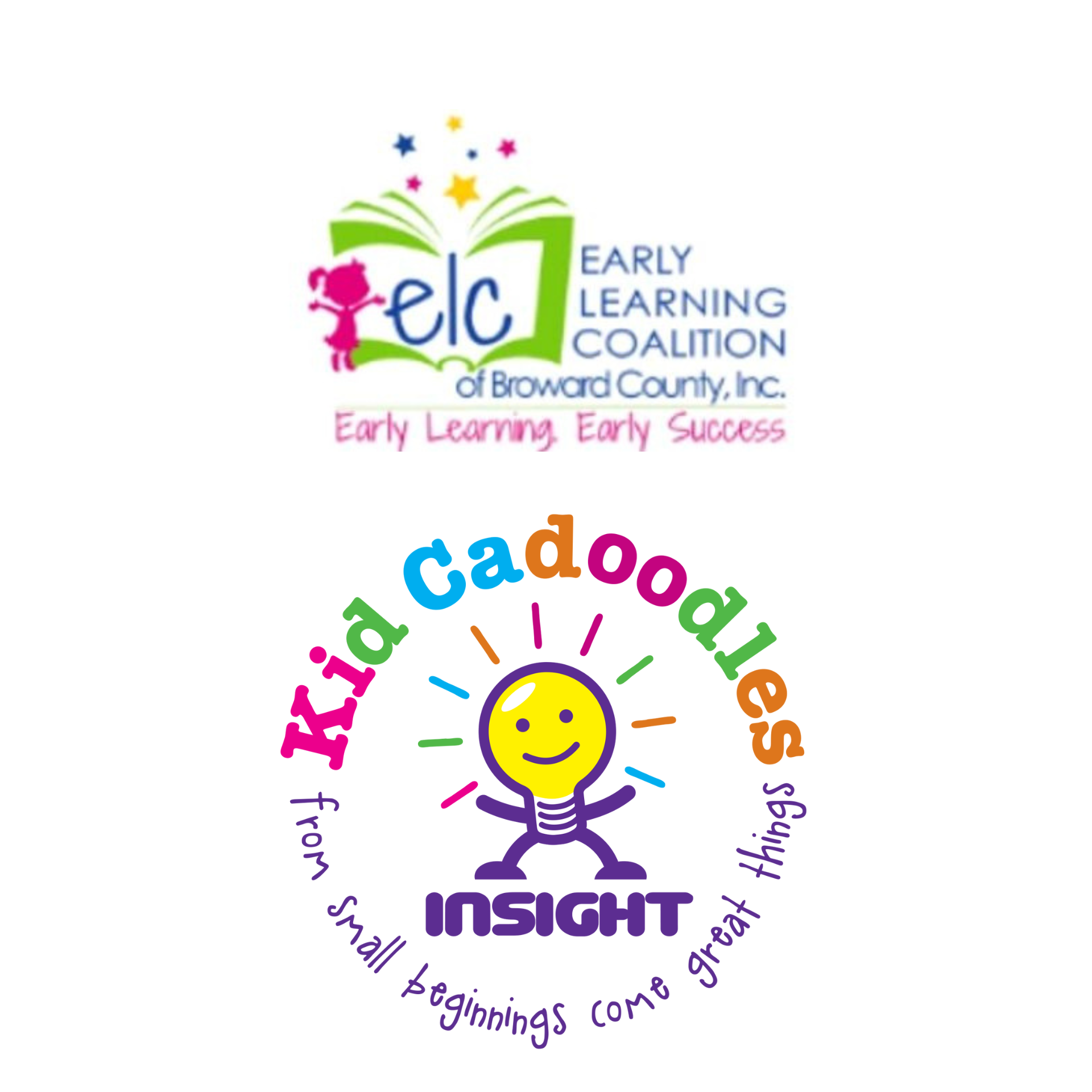 A logo for the early learning coalition of broward county