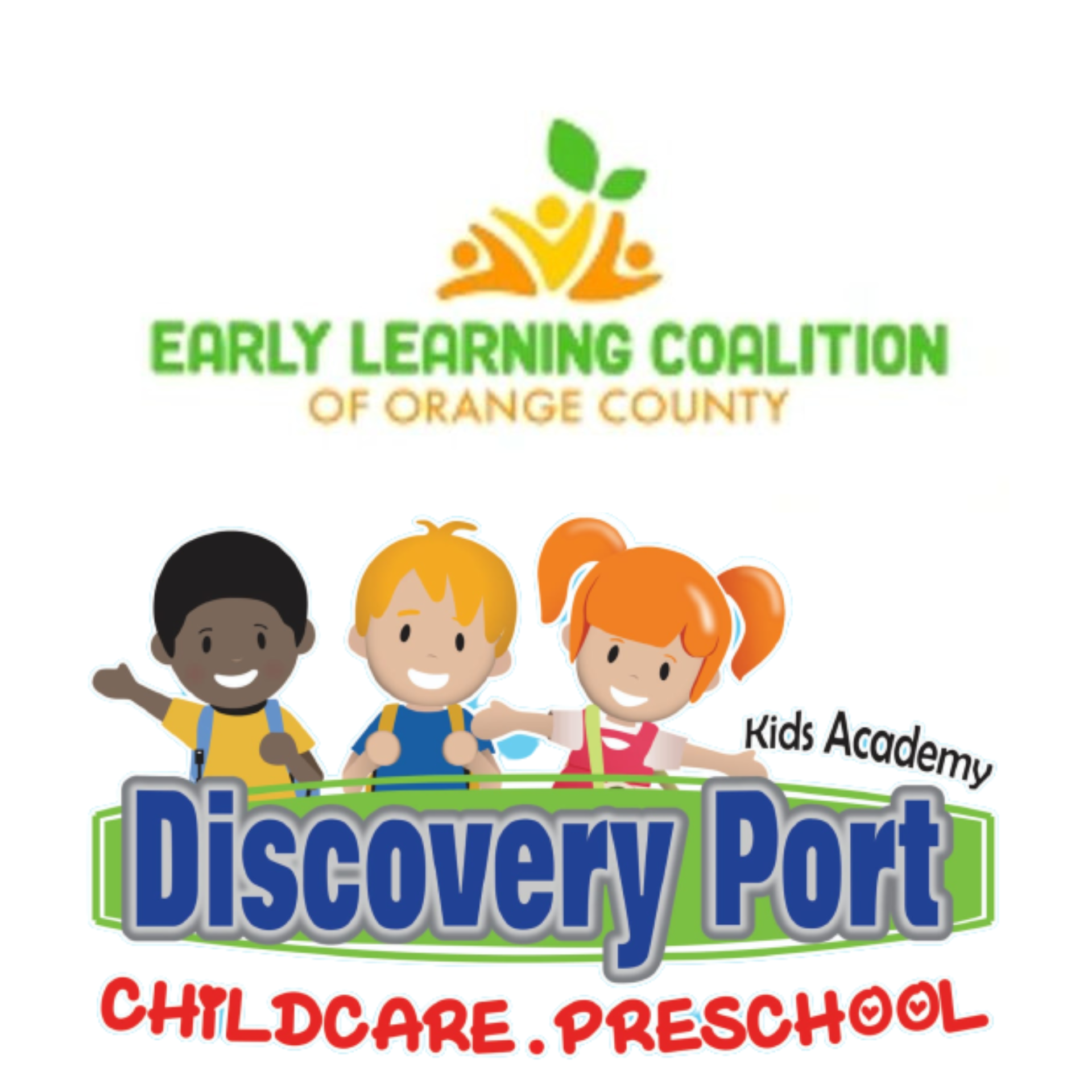 The logo for the discovery port childcare preschool