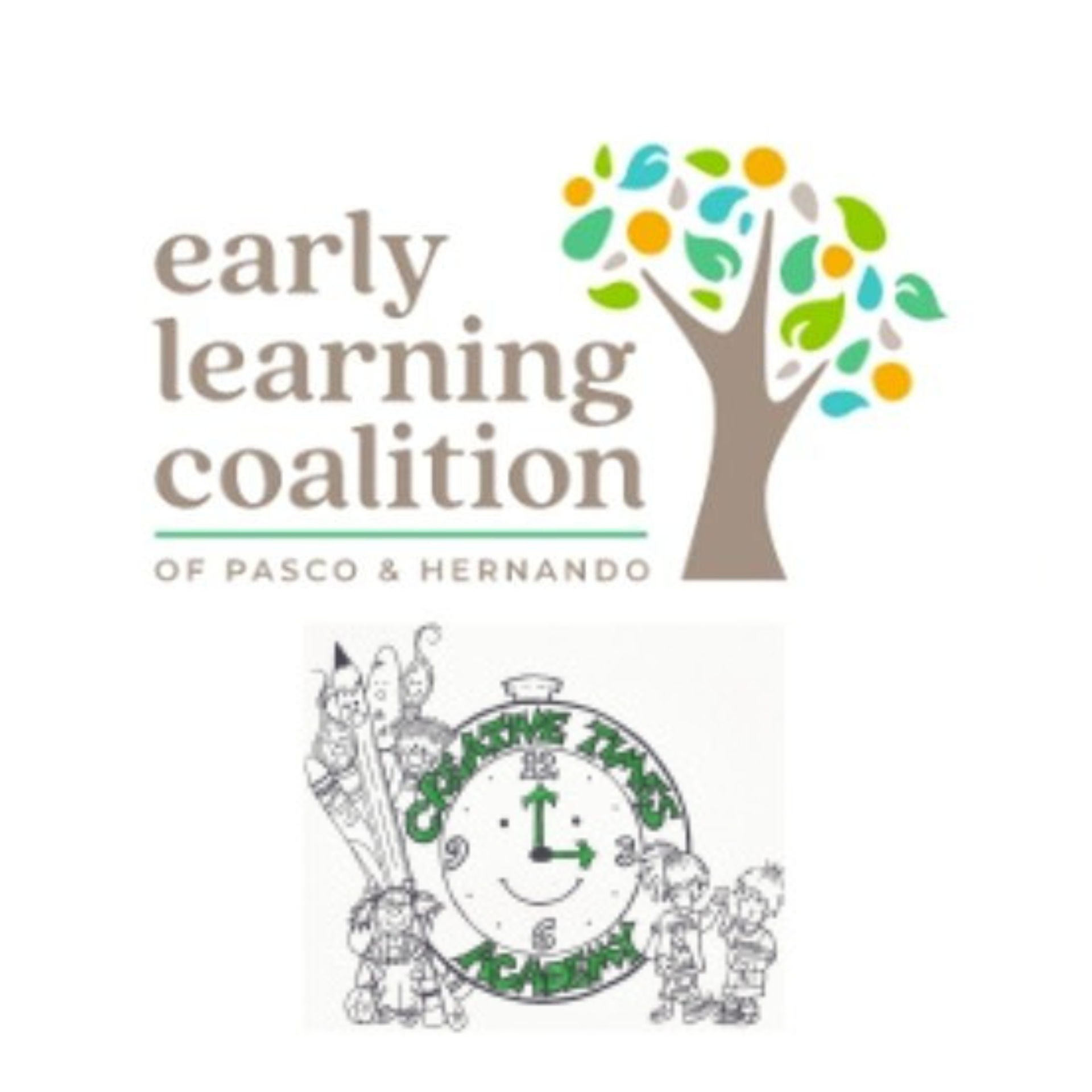 A logo for the early learning coalition of pasco & hernando