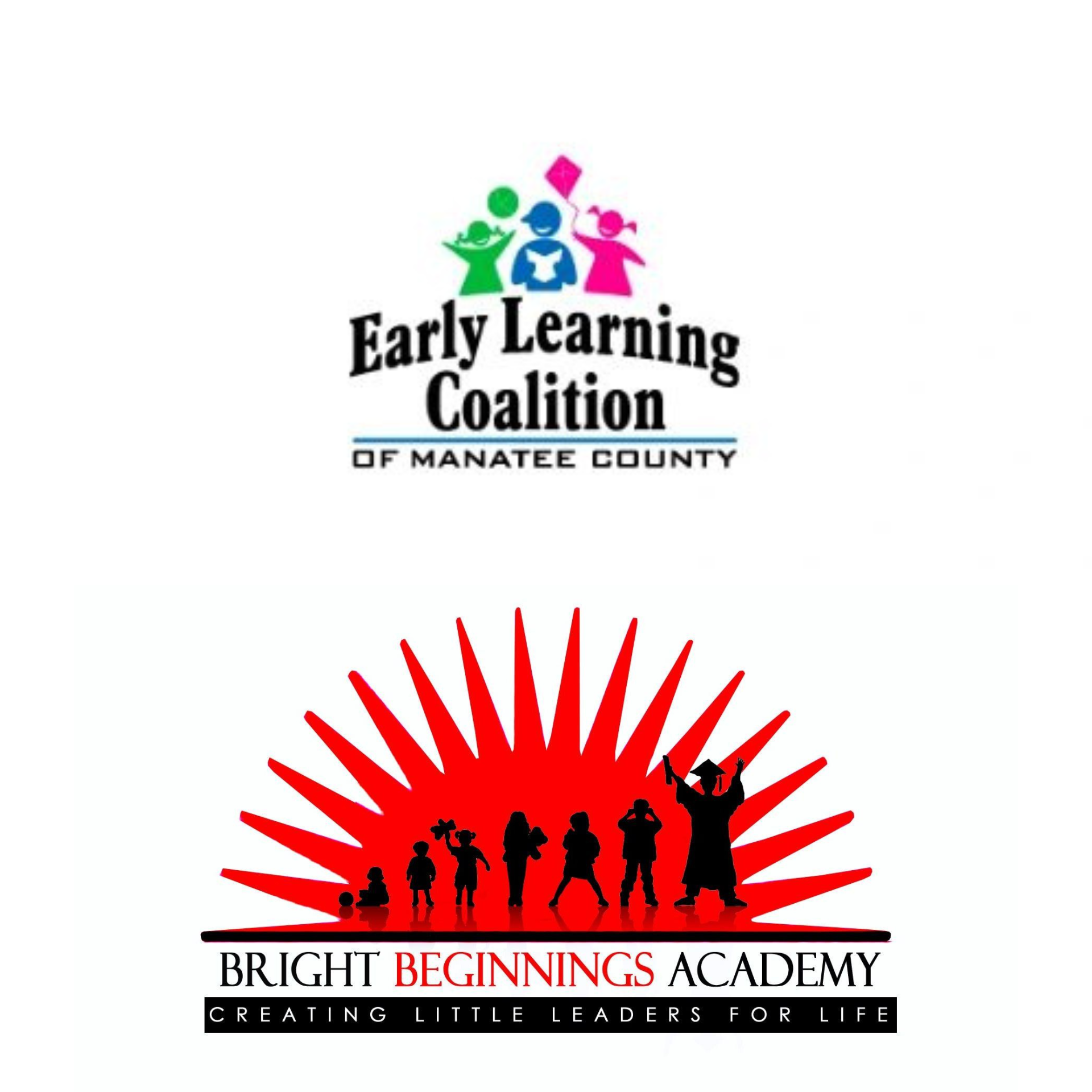 A logo for the early learning coalition of manatee county