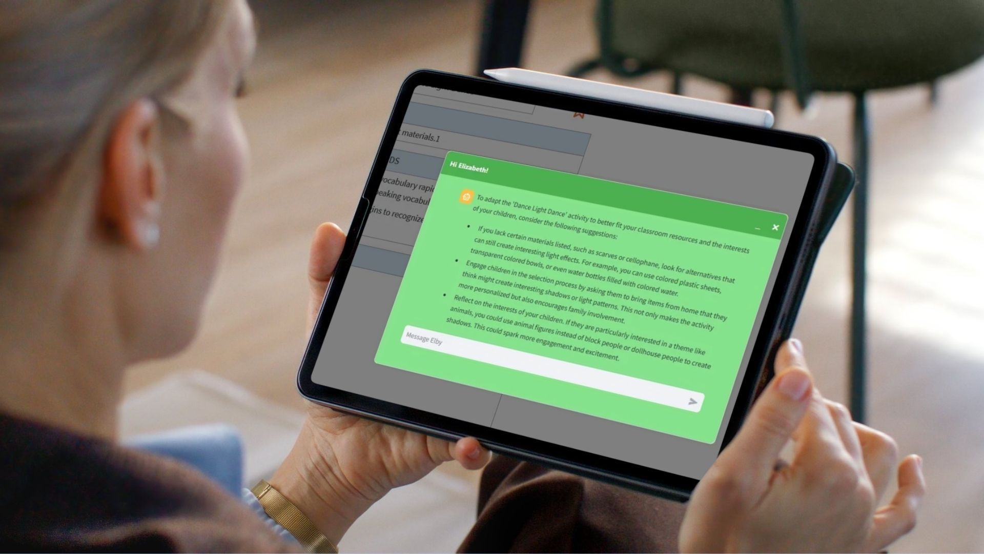 Cartoon cloud character announcing