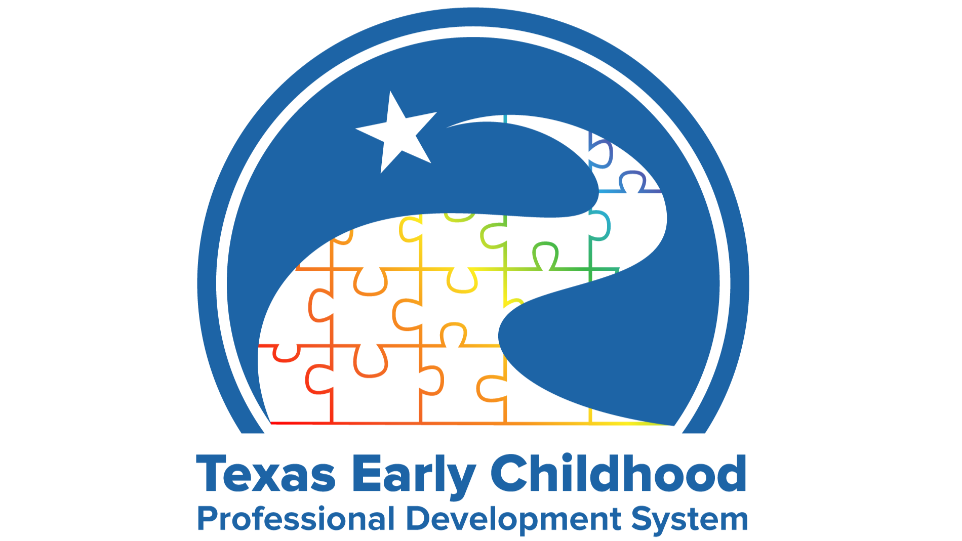 The logo for the texas early childhood professional development system