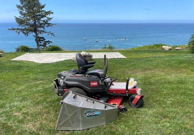 Lawn Mower Working On A Grass - Arcata, CA - Ciotti Yard Maintenance