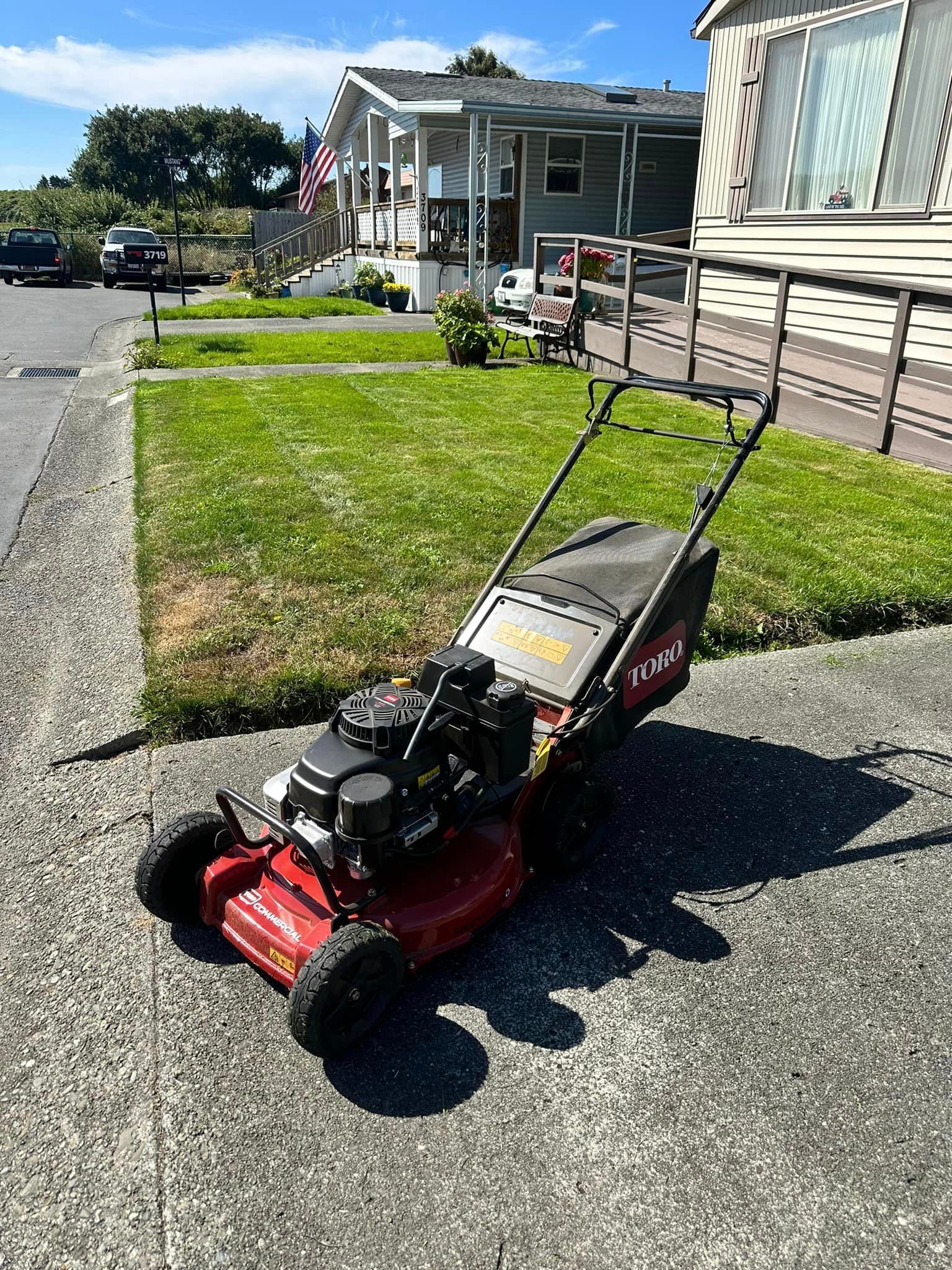 Man Cleaning The Patio Using Power Washer - Arcata, CA - Ciotti Yard Maintenance