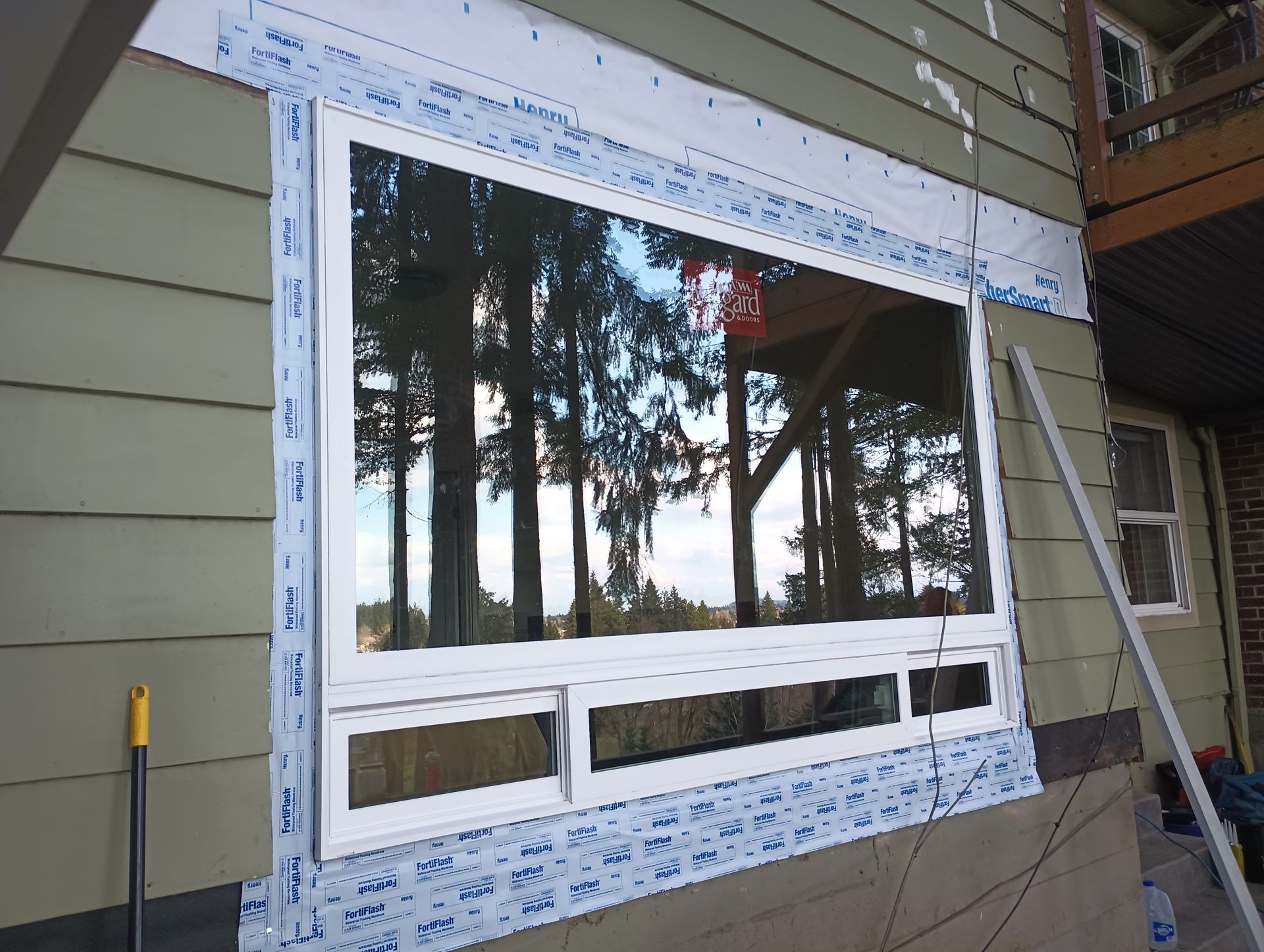 Flashing Milgard Windows Prior to an Installation in Portland, OR My Window Man Window Installer