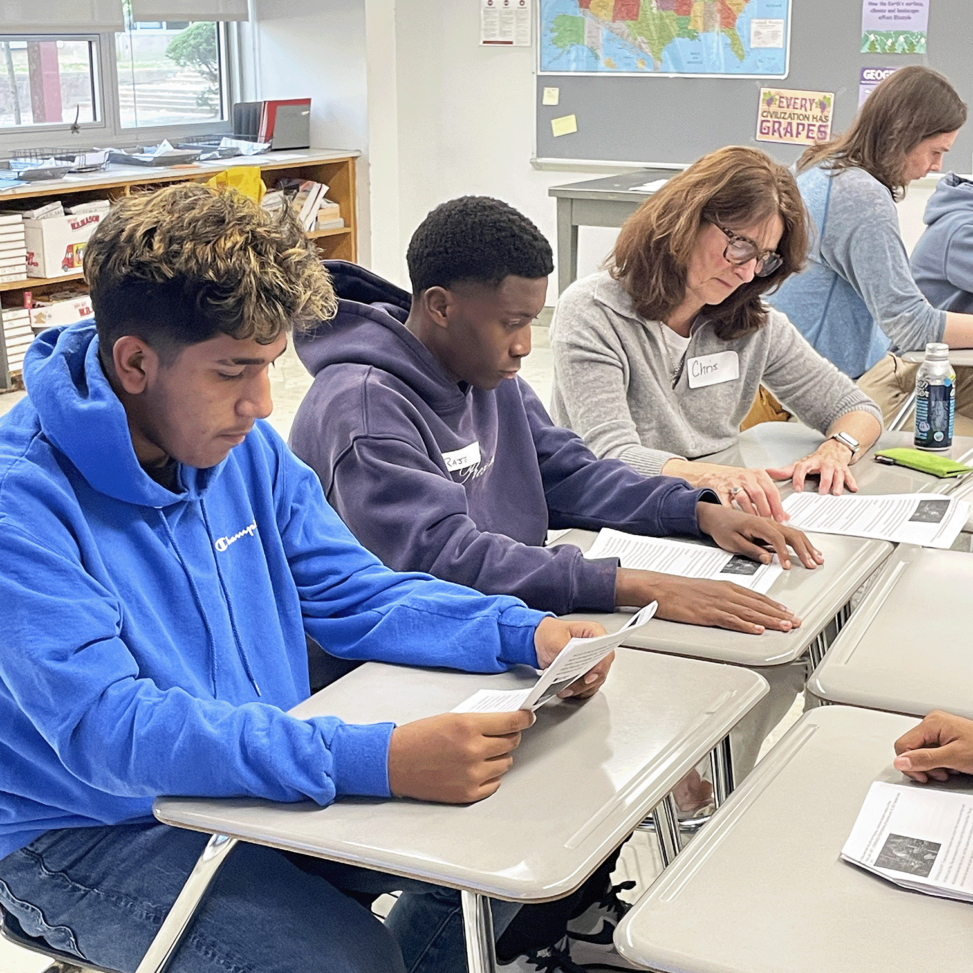 Student-Athletes take part in the Team Reads program at Destination: College