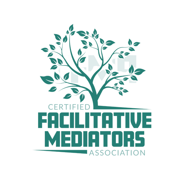 Logo with a tree design, text 