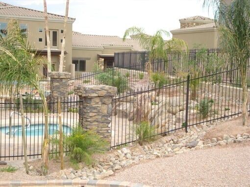 Iron — Straight Black Fence in Mesa, AZ