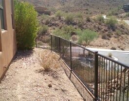 Removable Panel — Black Boundary Fence in Mesa, AZ