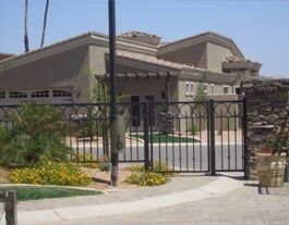 Slam Gate Closure — Simple Black Gate in Mesa, AZ