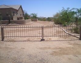 Custom Colors — Short Steel Fence in Mesa, AZ