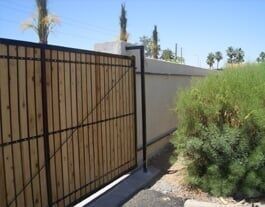 Custom Fence — Wooden Gate in Mesa, AZ