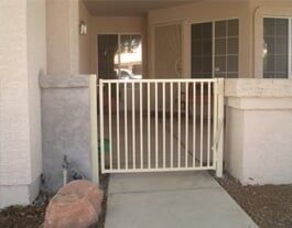 Residential Iron Fence — Custom Beige Decorative Fence in Mesa, AZ