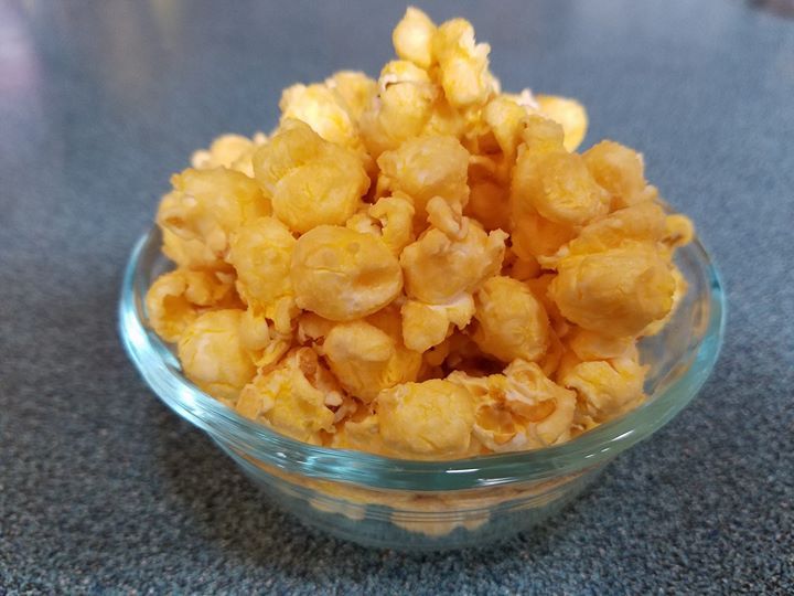 Maple Coated Popcorn recipe made with pure VT maple syrup from Eriks Sugarbush.