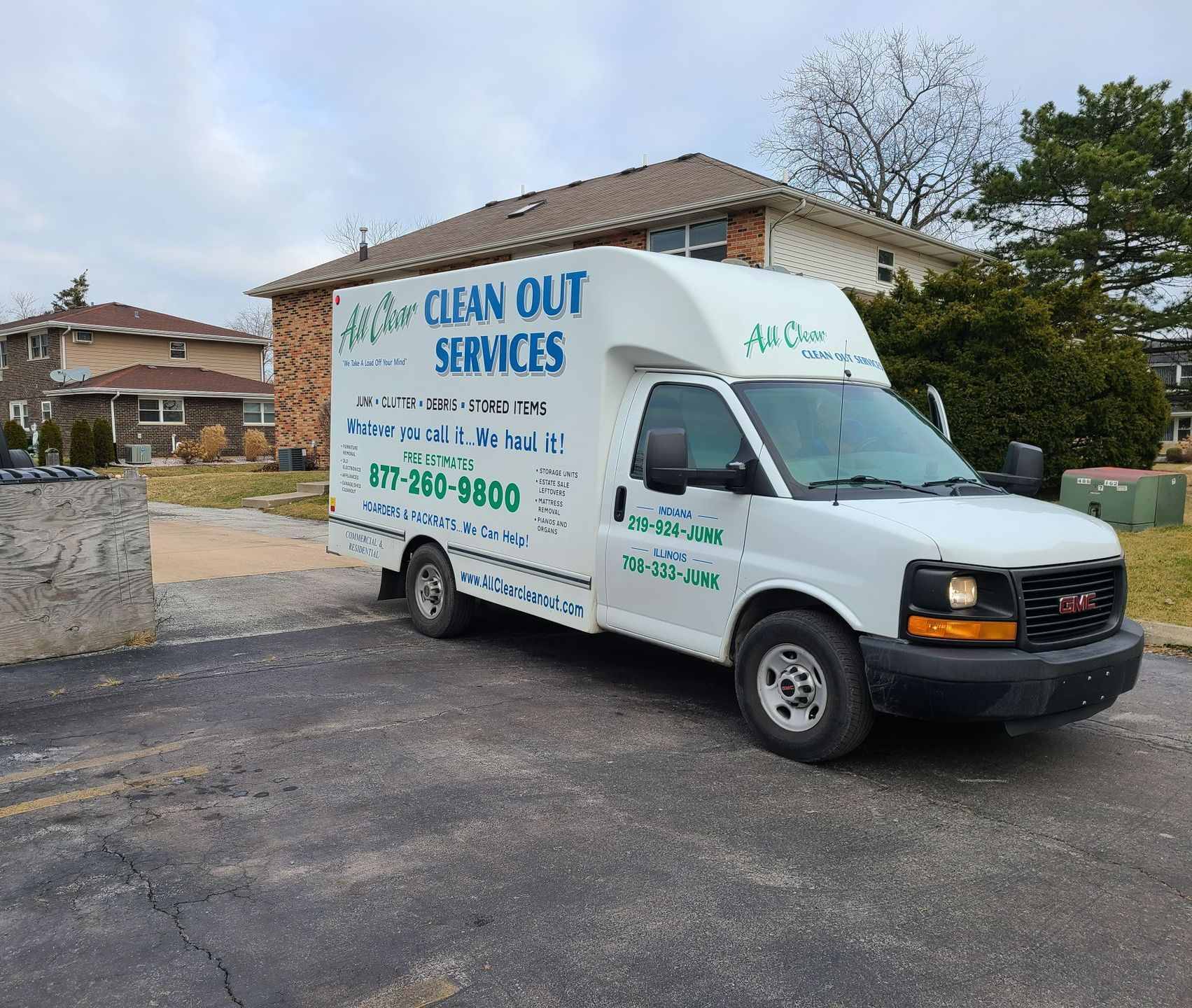 Junk clean out & hauling services in Cedar Lake, IN