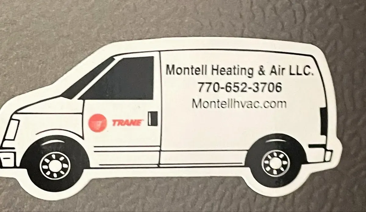 A business card for montell heating and air llc
