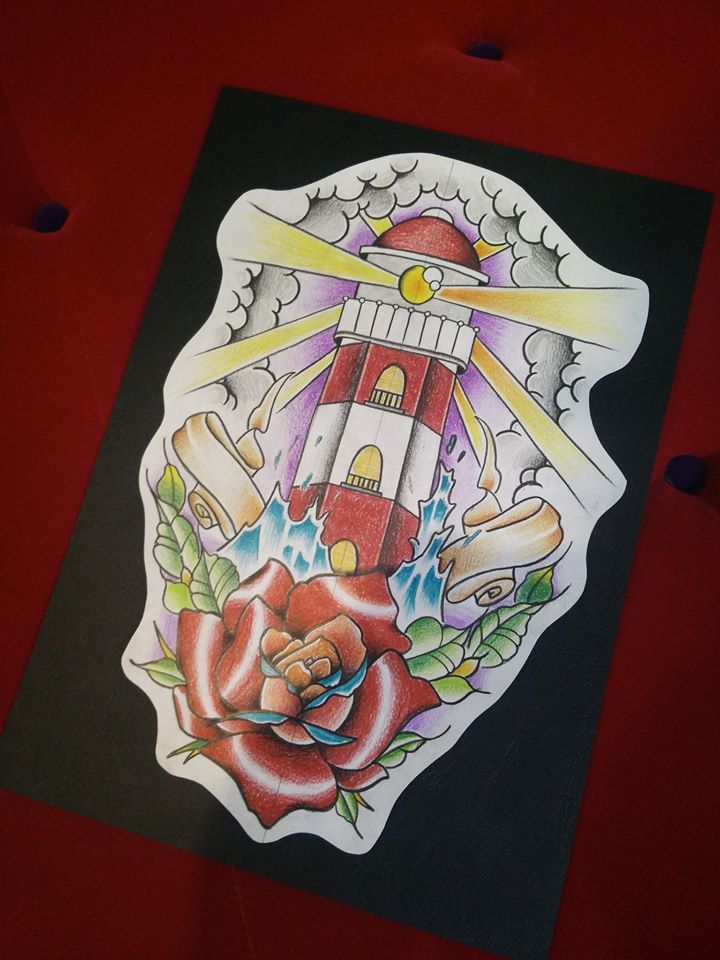 Immagine di faro per realizzazione di tatuaggio