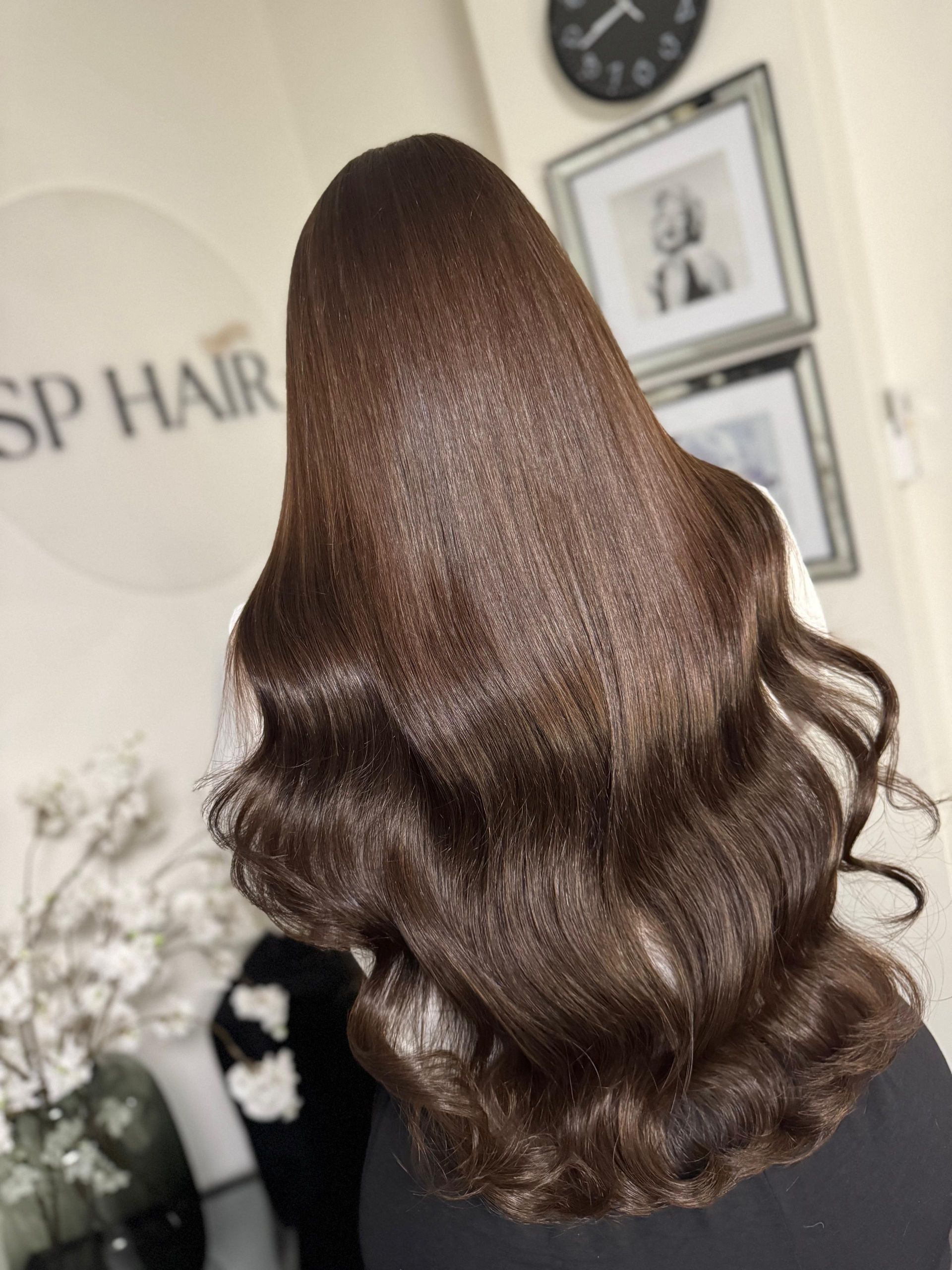 Tevreden klant met nieuwe haarverlenging