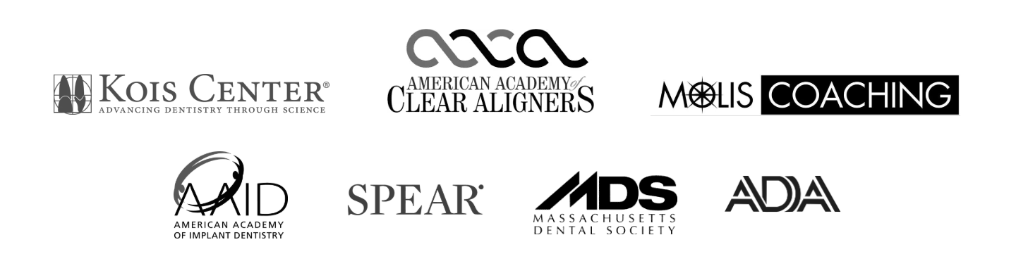Logos for various companies including kos center and mds ada