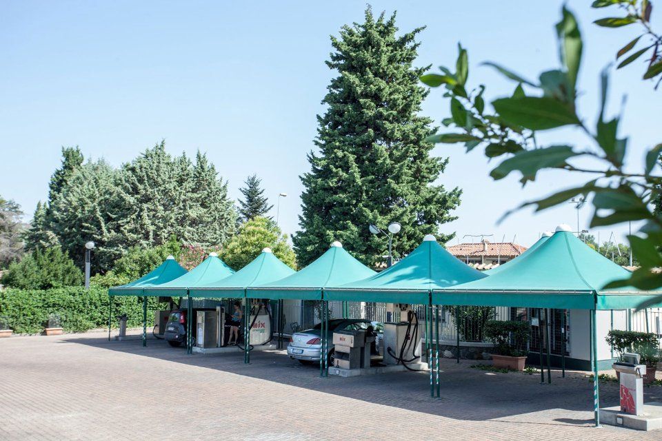 area adibita al lavaggio auto