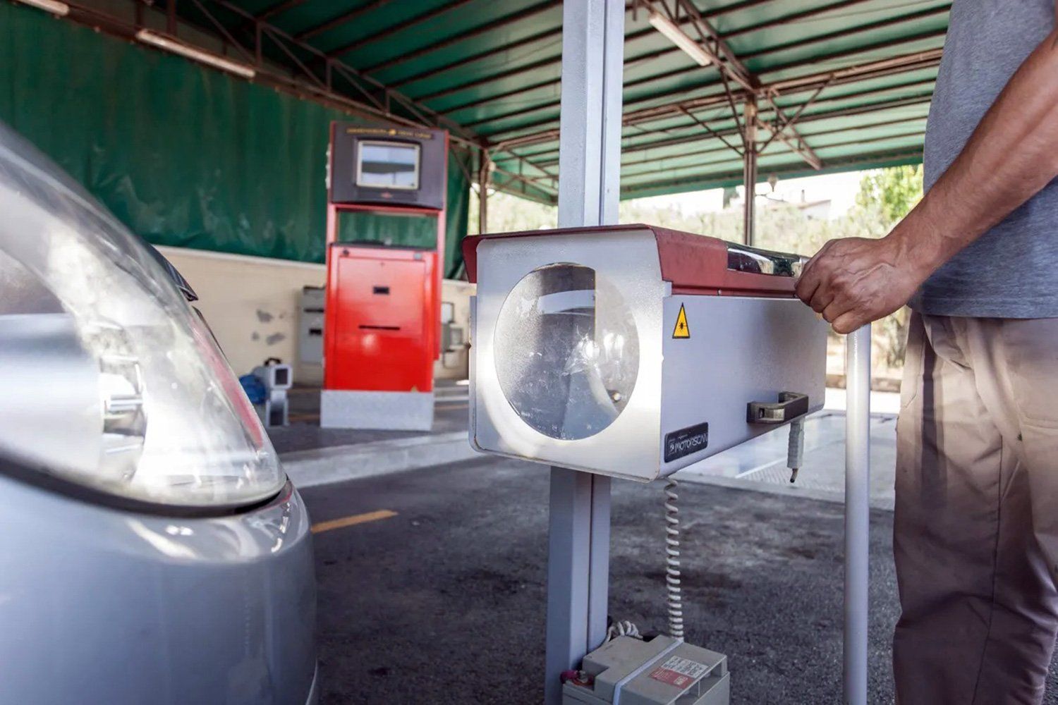 auto durante una revisione