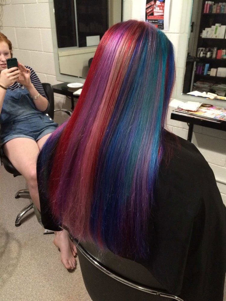 Colourful Hair Styling — Hair Colour & Cuts in Maleny, QLD