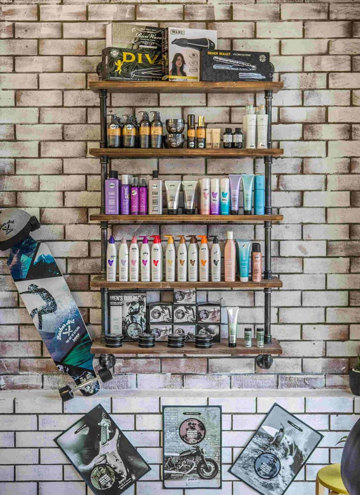 Hair Care Products on the Shelf — Hair Colour & Cuts in Maleny, QLD
