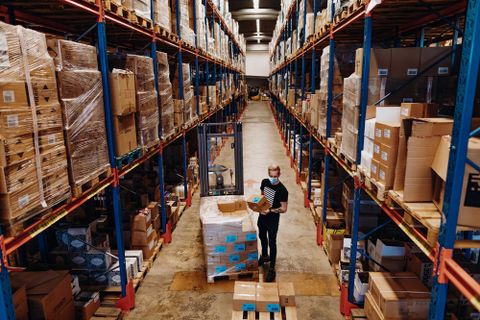Worker Inside Warehouse — Austin, TX — Ghedi International