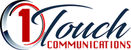 A logo for a company called 1 touch communications