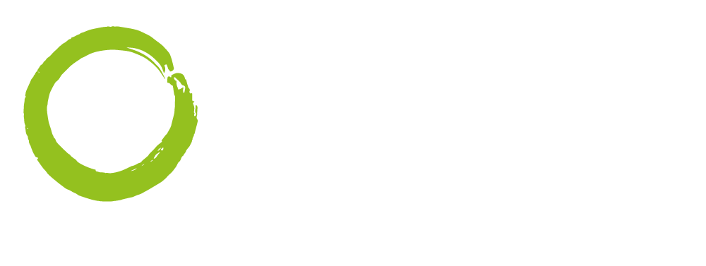 Un cerchio verde è disegnato su uno sfondo bianco.