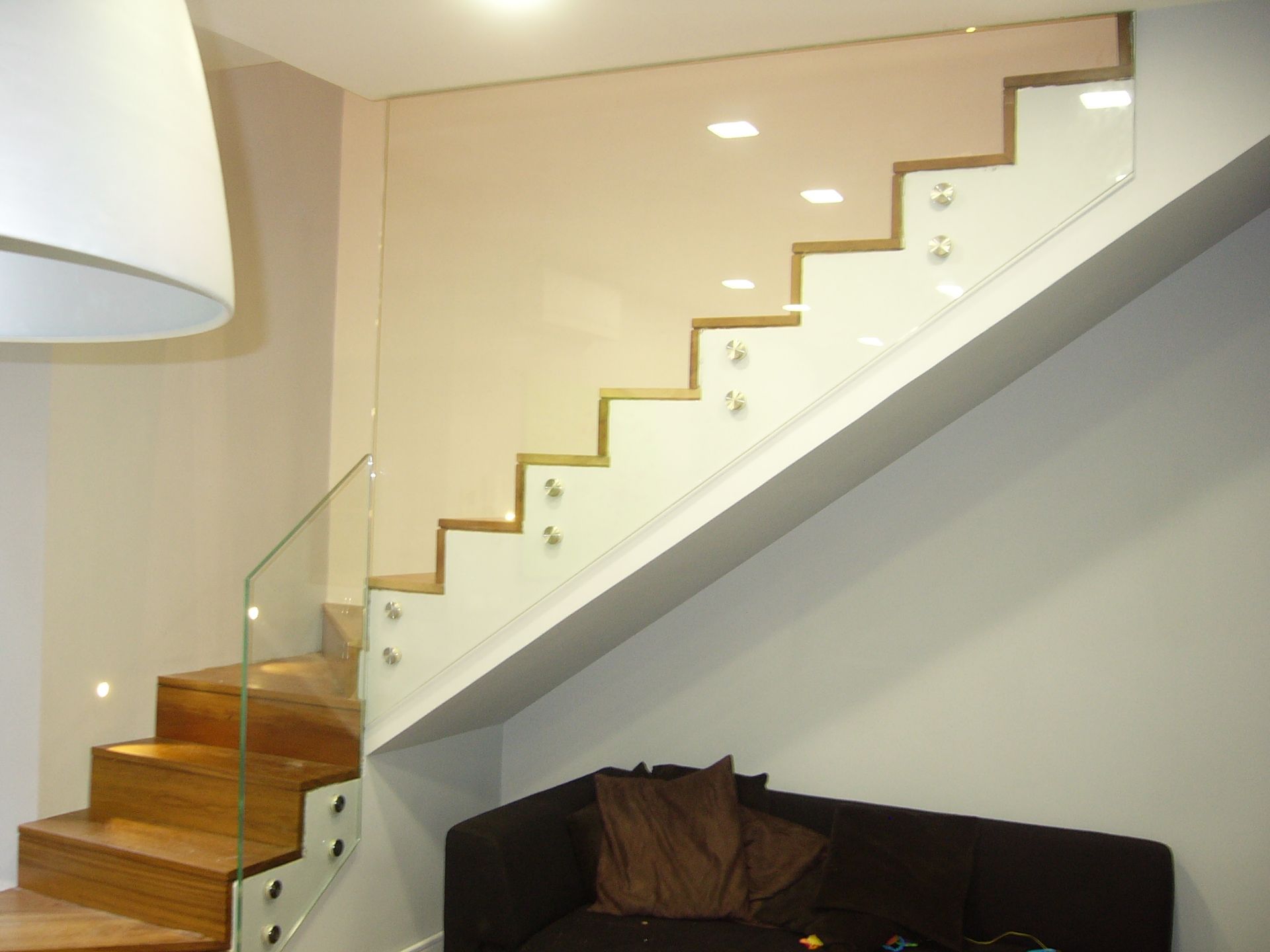 ringhiera scala in vetro