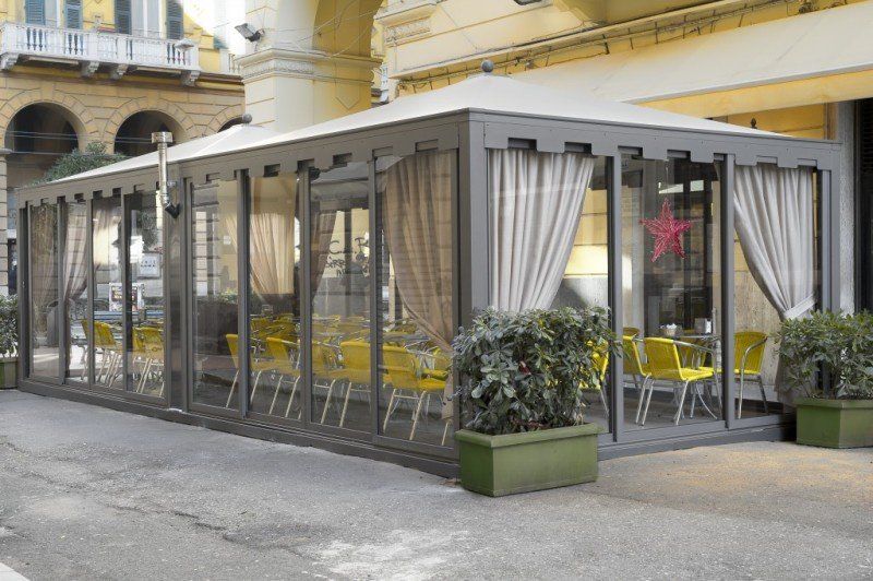 gazebo per attività commerciale