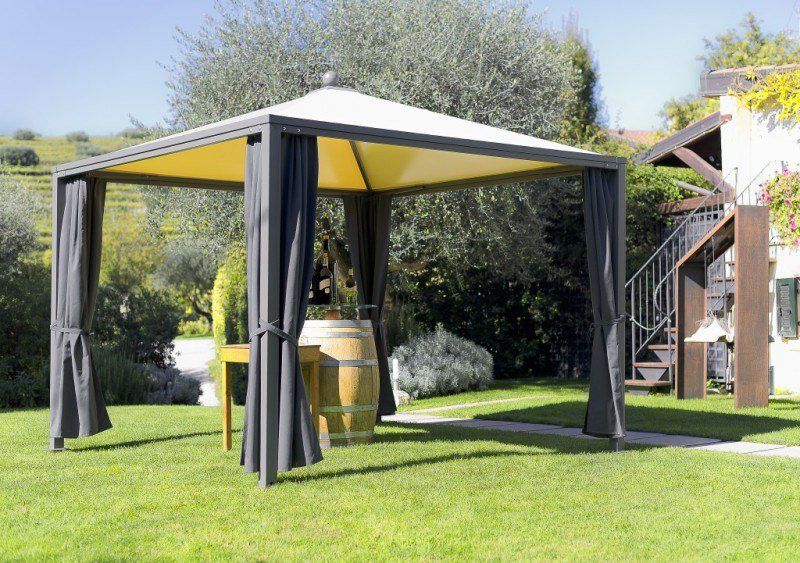 gazebo da giardino in ferro lavorato