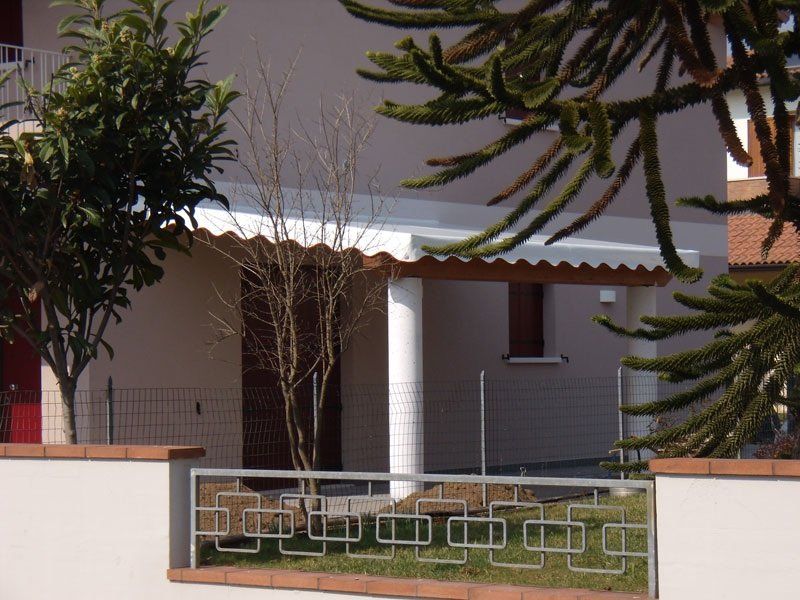 tettoia in alluminio