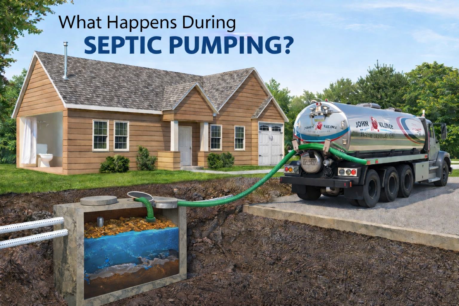 What happens during septic pumping | John Kline Septic Services