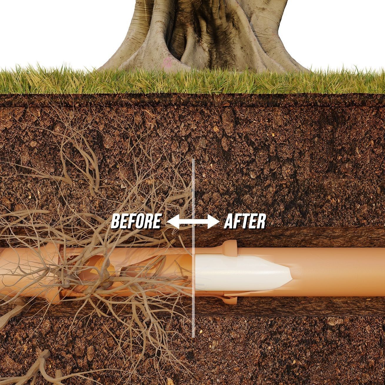 Before and After Sewer Line Repair | Pipe Repairs in Lancaster, PA