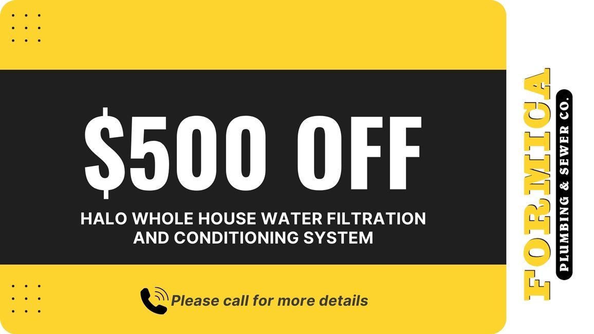 $500 Off Halo Whole House Water Filtration