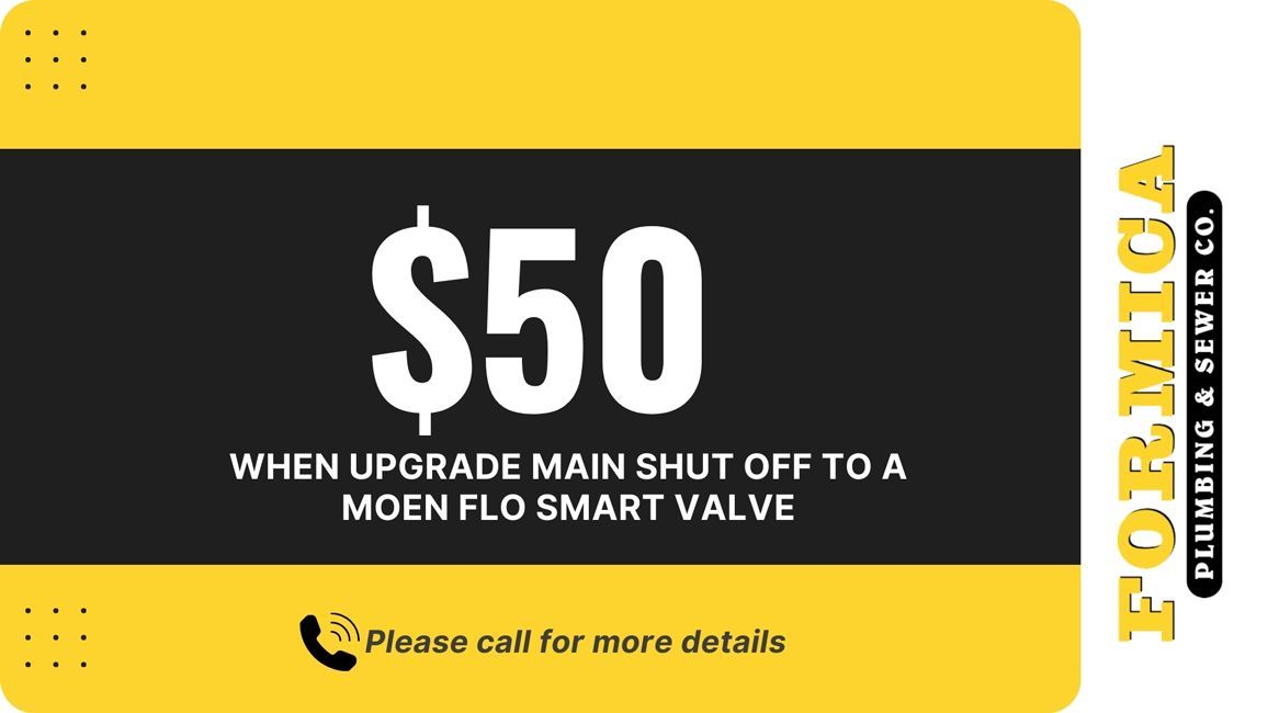 $50 When Upgrade Main Shut Off To A Moen Flo Smart Valve