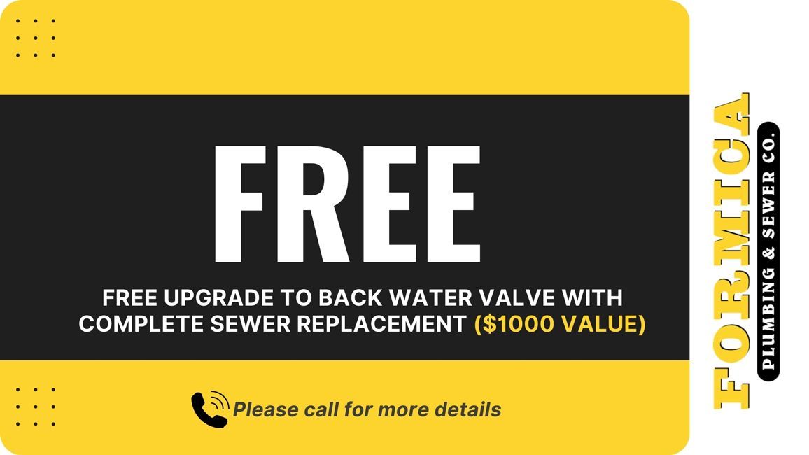 Free Upgrade to Back Water Valve with Complete Sewer Replacement