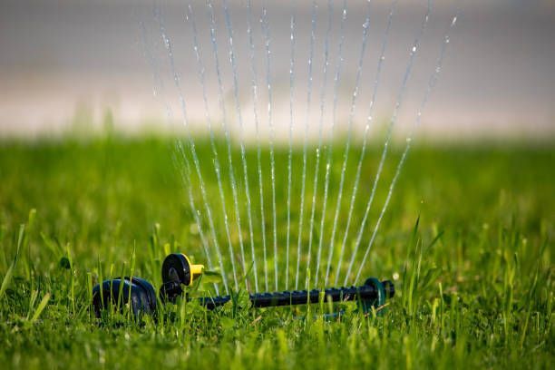 Using Sprinkler For Lawn — Redding, CA — J Property Lawn Care