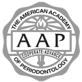 The logo for the american academy of periodontology