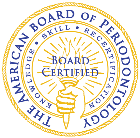 A logo for the american board of periodontology