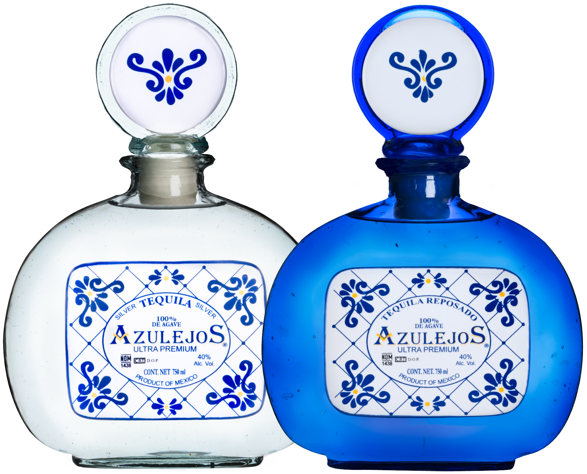 Azulejos Blanco & Reposado Classic Collection Bottles