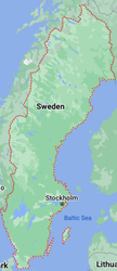 Map of Sweden