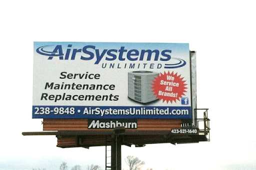 a billboard for air systems unlimited service maintenance replacements