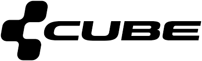 Cube-logo: zwarte, met elkaar verbonden vormen en het woord "CUBE" in een vetgedrukt schreefloos lettertype.