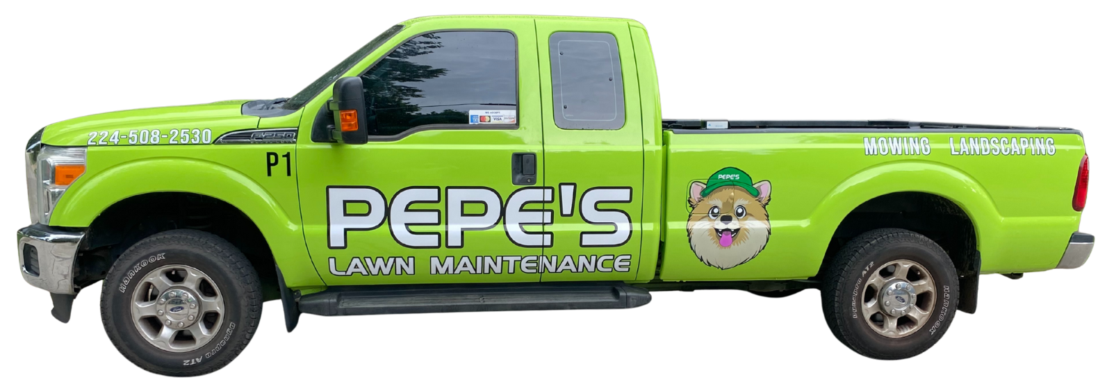 Pepe's Lawn Maintenance Truck